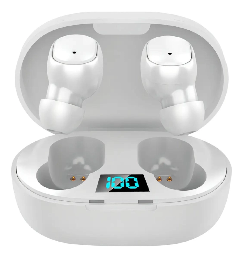 AUDIFONOS IN-EAR BLUETOOTH BLANCO CON MICROFONO - 1