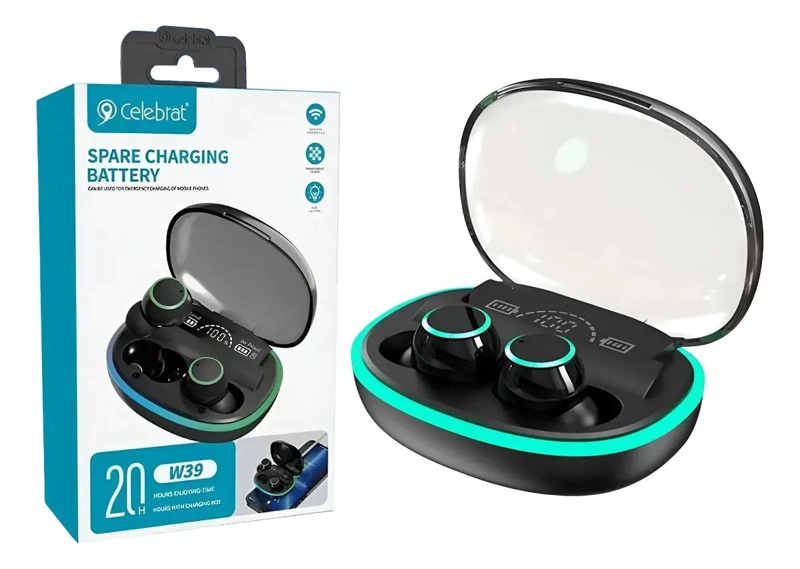AUDIFONOS INALAMBRICOS TWS CON LUCES RGB Y BLUETOOTH 5.3 - 1