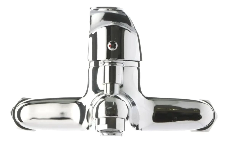 LLAVE MONOMANDO CROMADA PARA TINA Y DUCHA CON MANGUERA - 5