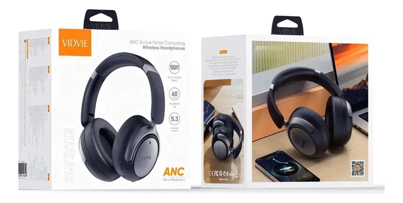 AUDIFONOS DIADEMA INALAMBRICA NEGRO - 3