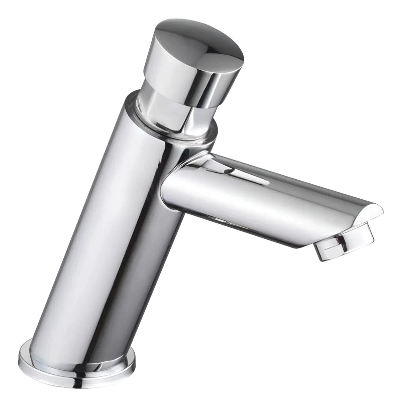 LLAVE MONOMANDO PARA LAVAMANOS COLOR PLATA - 1