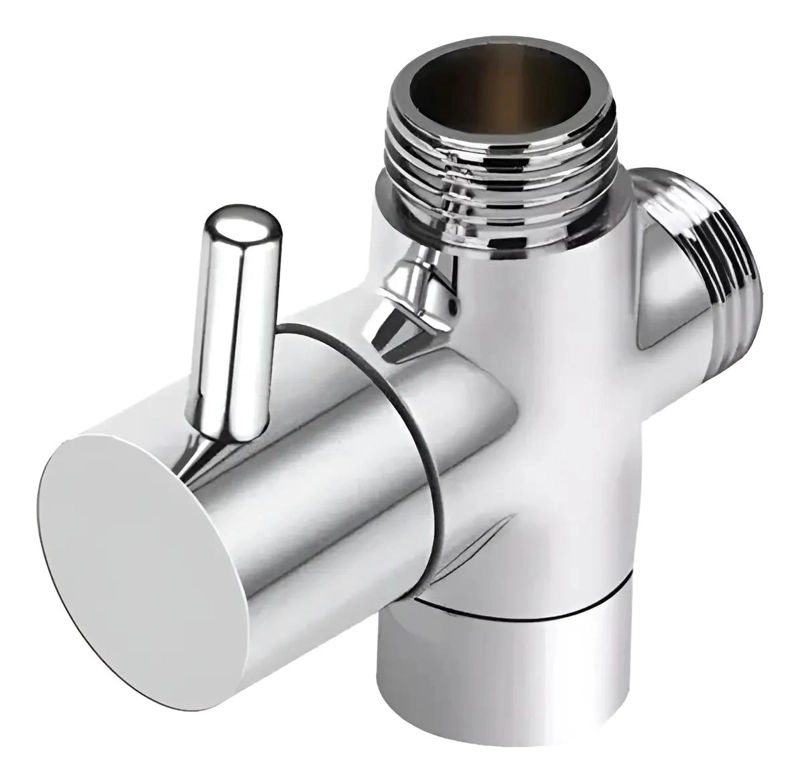 LLAVE PARA BIDET CROMADA DE BRONCE PARA MONTAJE EN PARED - 1