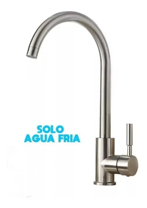 GRIFO MONOMANDO LAVAPLATOS ACERO INOXIDABLE - 1