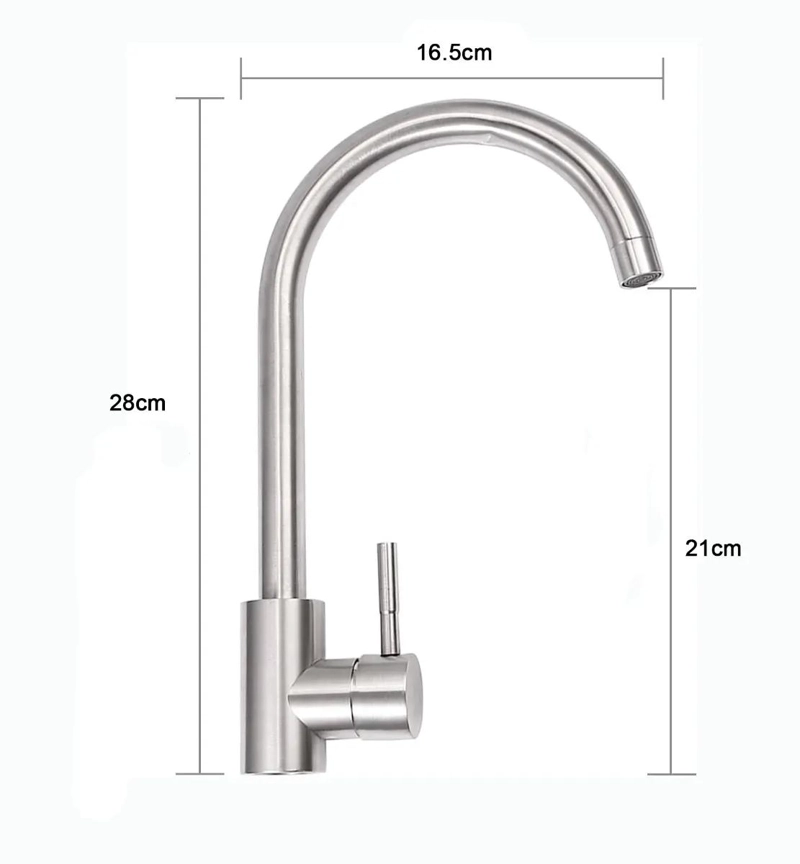 GRIFO MONOMANDO LAVAPLATOS ACERO INOXIDABLE - 2