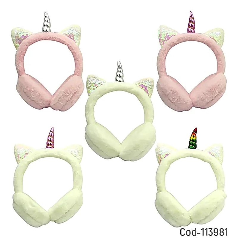 AUDIFONOS PARA NIÑOS CON OREJAS DE GATO Y LUZ - 2