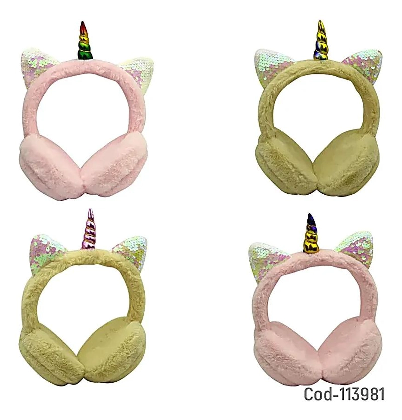 AUDIFONOS PARA NIÑOS CON OREJAS DE GATO Y LUZ - 3