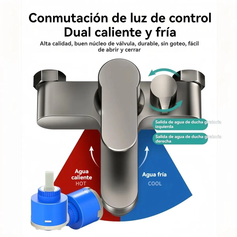 CONJUNTO DE GRIFO PARA DUCHA CON DUCHA DE MANO - 4