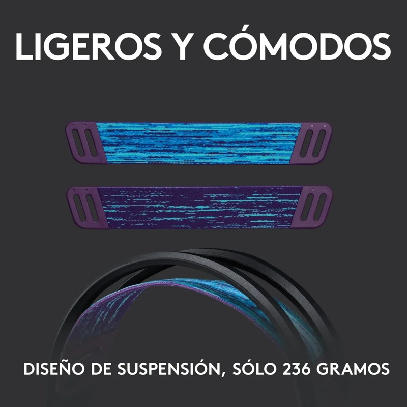 AUDIFONOS INALAMBRICOS PARA GAMING COLOR NEGRO - 3