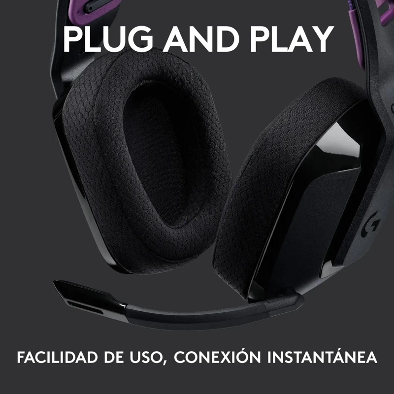AUDIFONOS INALAMBRICOS PARA GAMING COLOR NEGRO - 4