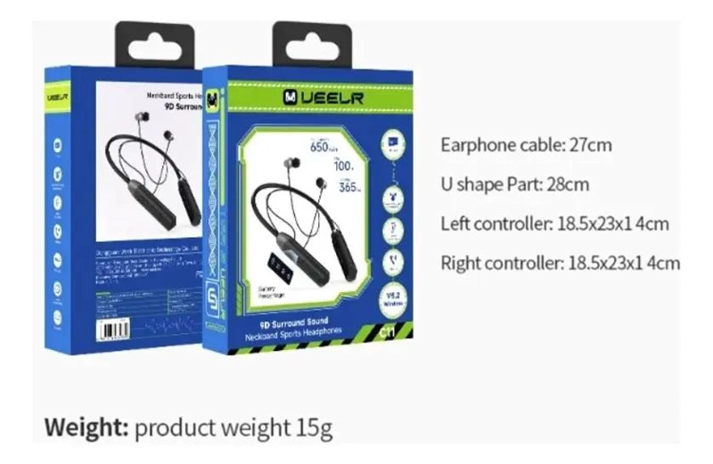 AUDIFONOS DEPORTIVOS CON BANDA PARA CUELLO DL110W - 2