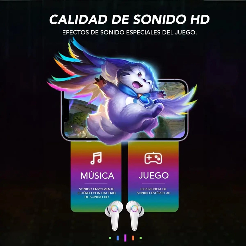 AUDIFONOS GAMING IN-EAR CON CANCELACION DE RUIDO Y SONIDO - 2
