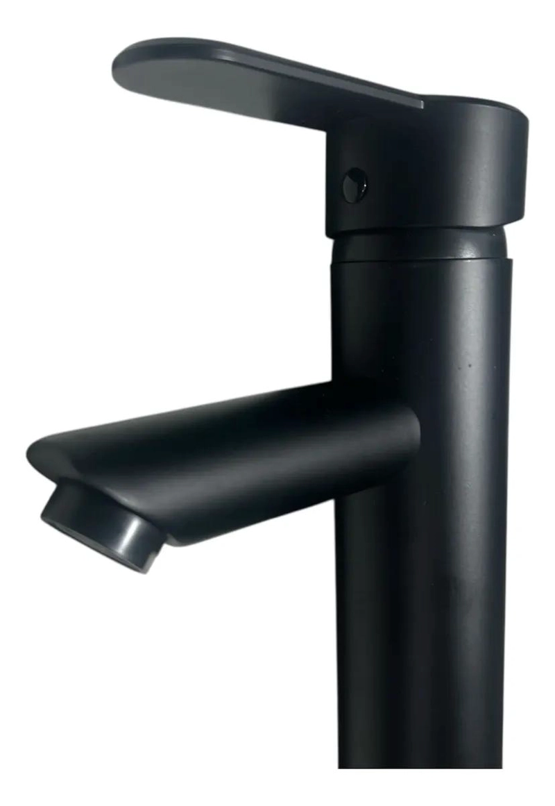 LLAVE MONOMANDO NEGRA ALTA PARA LAVAMANOS CON FLEXIBLES - 2