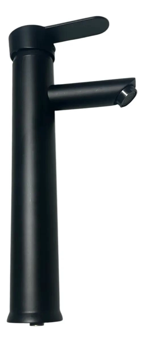 LLAVE MONOMANDO NEGRA ALTA PARA LAVAMANOS CON FLEXIBLES - 4
