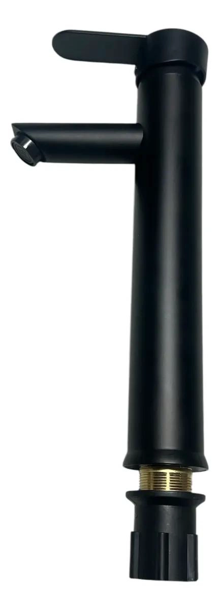 LLAVE MONOMANDO NEGRA ALTA PARA LAVAMANOS CON FLEXIBLES - 5