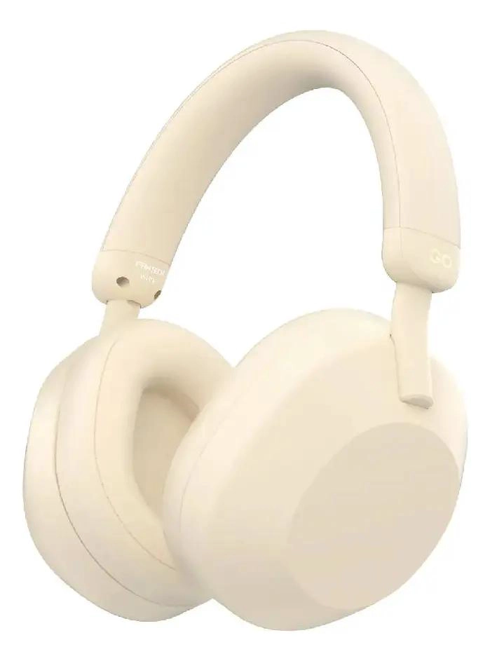 AUDIFONOS INALAMBRICOS BEIGE CON MICROFONO Y CONTROL TACT - 1