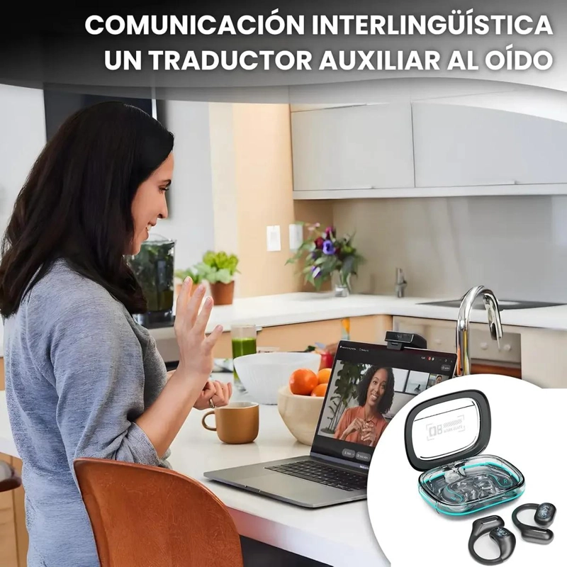 AURICULARES TRADUCTOR PORTATIL CON VOZ EN 140 IDIOMAS - 2