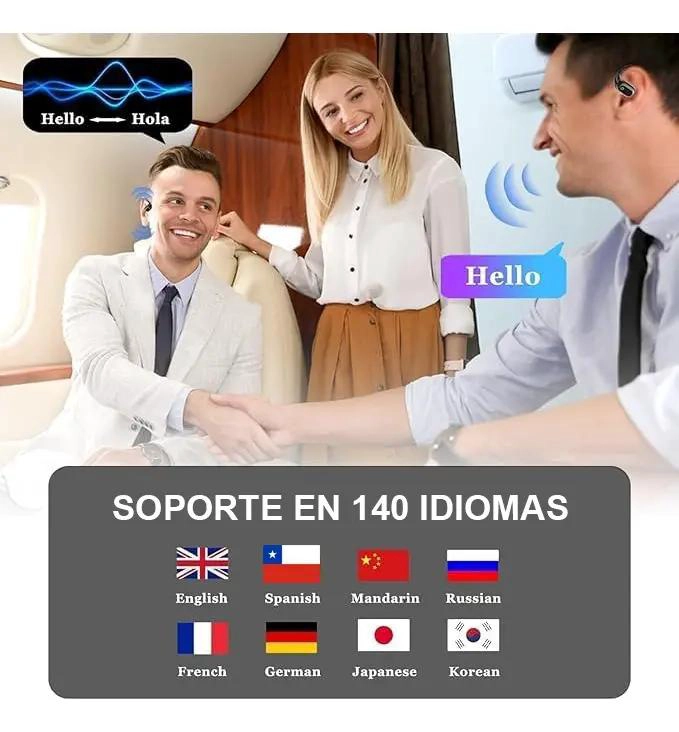AURICULARES TRADUCTOR PORTATIL CON VOZ EN 140 IDIOMAS - 4