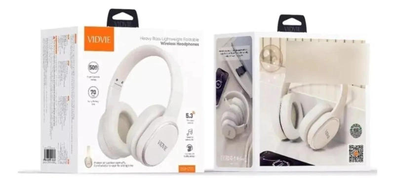 AUDIFONOS BLUETOOTH INALAMBRICOS BLANCO CON BLUETOOTH 5.3 - 4