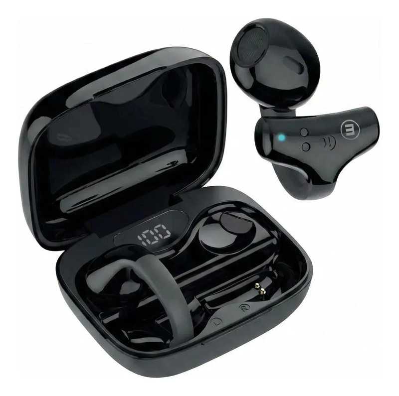 AUDIFONOS BLUETOOTH EAR CUFF CLIP ON OPEN-EAR NEGRO - 2