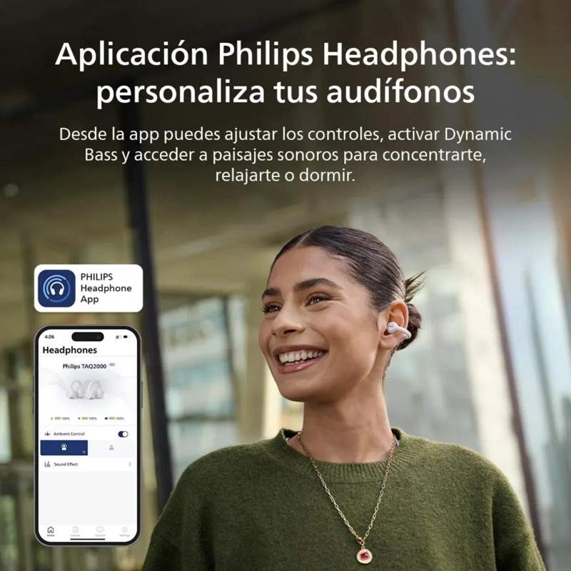 AUDIFONOS EAR CLIP BLANCO CON DISEÑO ERGONOMICO - 3