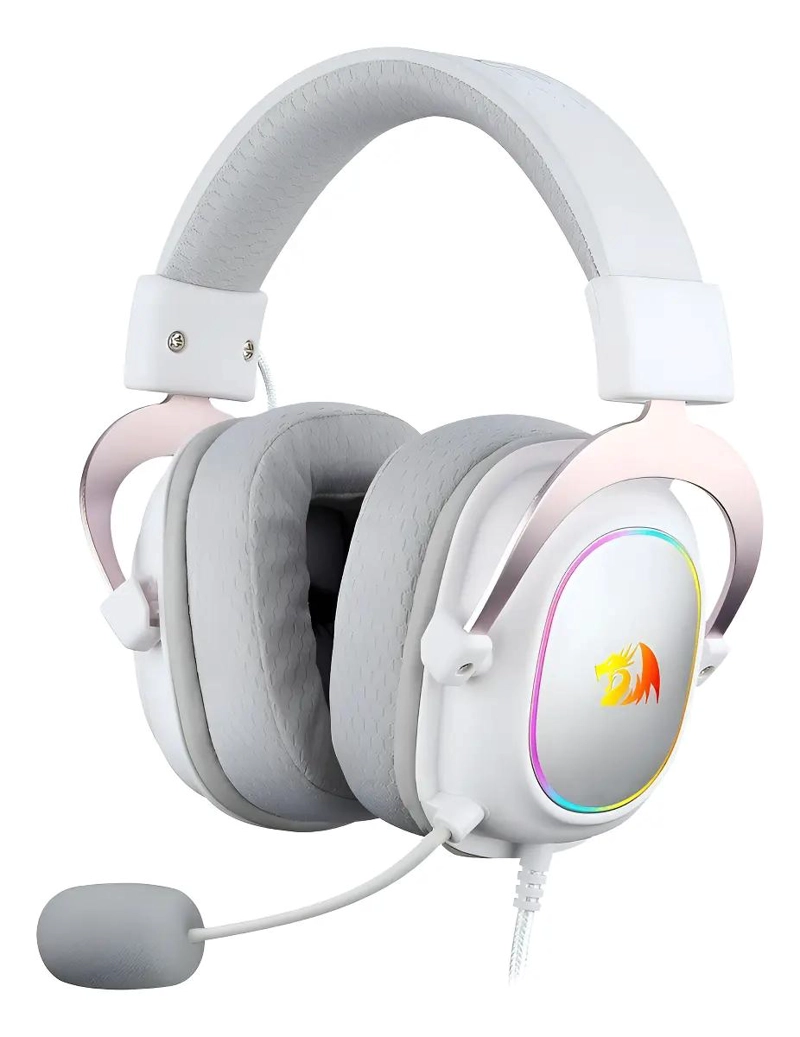 AURICULARES GAMER ZEUS X H510-RGB BLANCO CON SONIDO ENVOL - 1
