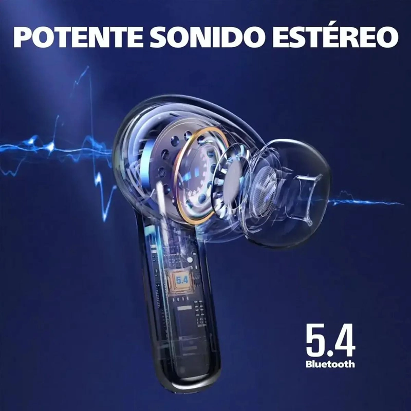 AUDIFONOS INALAMBRICOS BLUETOOTH MANOS LIBRES COLOR AMAR - 2