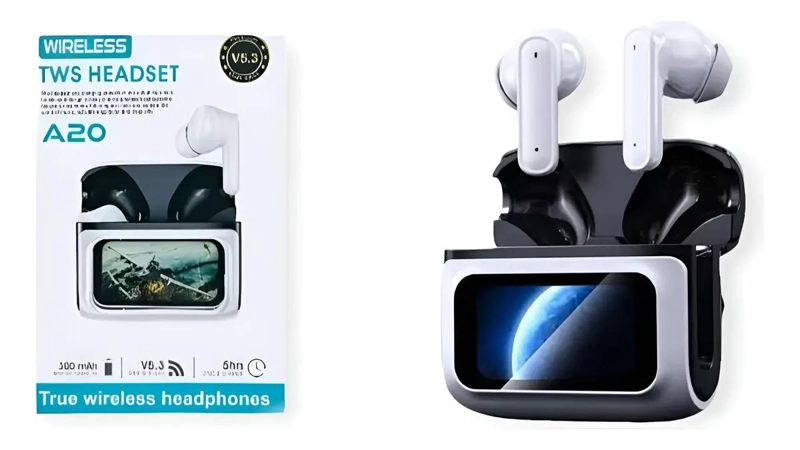 AUDIFONOS INALAMBRICOS A20 CON MICROFONO Y CONTROL TACTIL - 1