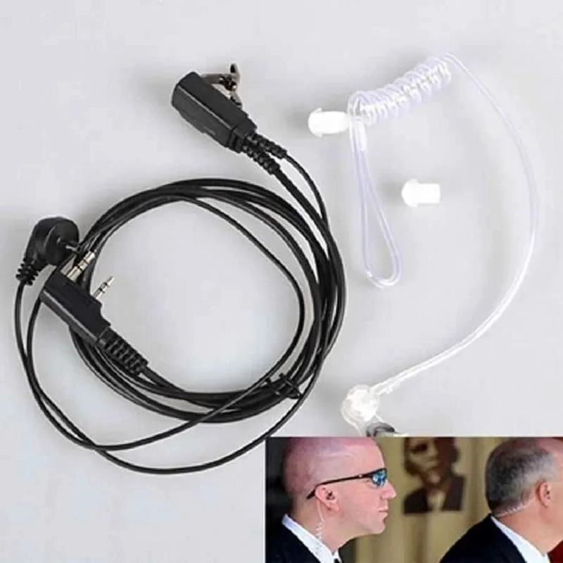 SET DE 2 AURICULARES MANOS LIBRES PARA RADIO WALKIE TALK - 5