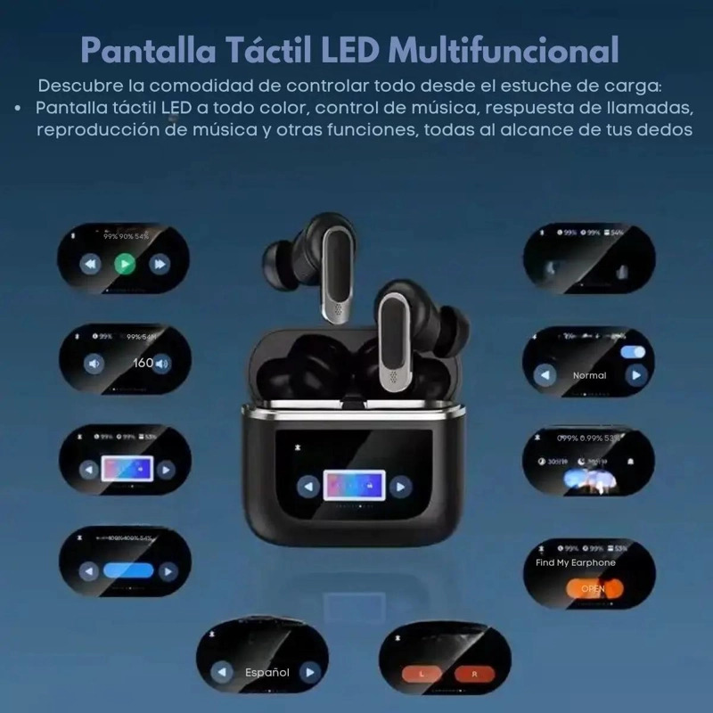 AUDIFONOS INALAMBRICOS TWS CON CANCELACION DE RUIDO Y IPX - 2