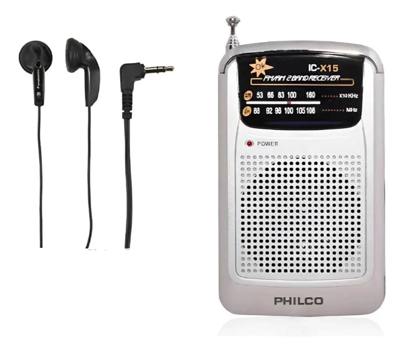RADIO PORTATIL FM/AM CON AUDIFONOS Y PILAS - 3