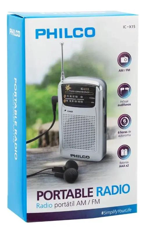 RADIO PORTATIL FM/AM CON AUDIFONOS Y PILAS - 5