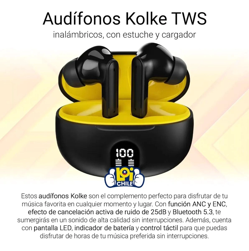 AUDIFONOS BLUETOOTH TWS CON ESTUCHE Y DISPLAY - 2