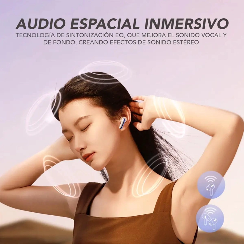 AUDIFONOS INALAMBRICOS CON CANCELACION DE RUIDO Y MICROF - 2