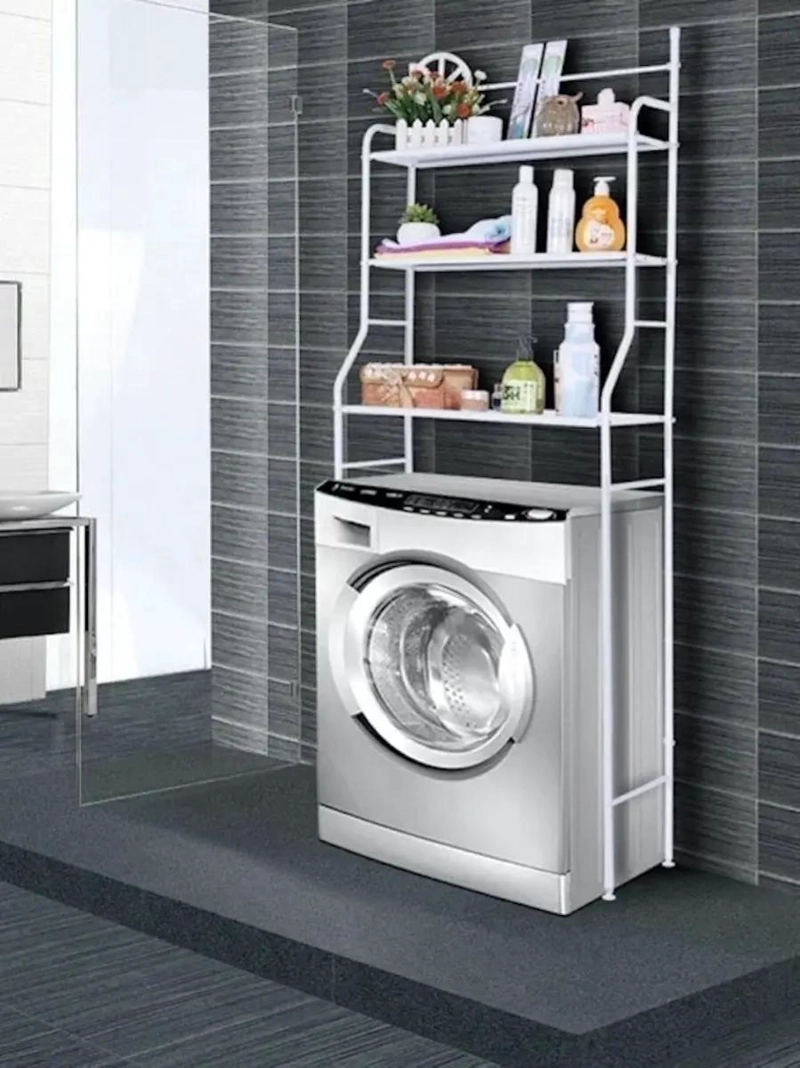 ORGANIZADOR METALICO PARA LAVADORA Y BAÑO 3 NIVELES - 3