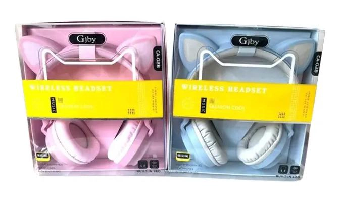 AUDIFONOS INALAMBRICOS CON LUCES Y DISEÑO DE OREJAS DE GATO - 3