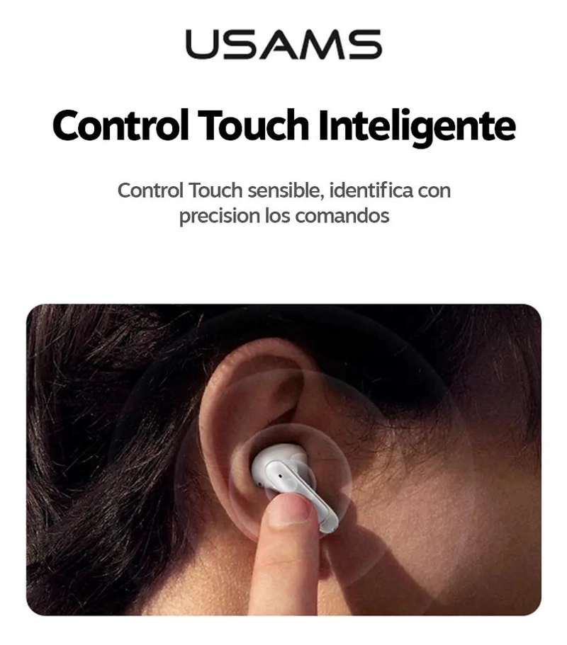 AUDIFONOS BLUETOOTH INALAMBRICOS IN EAR USAMS XD18 - 4