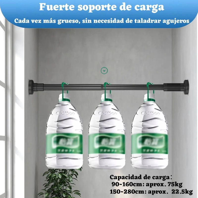 BARRA EXTENSIBLE PARA CORTINA DE DUCHA 90-160 CM - 5