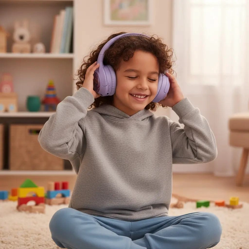 AUDIFONOS BLUETOOTH ON EAR CON DISEÑO COLORIDO - 1