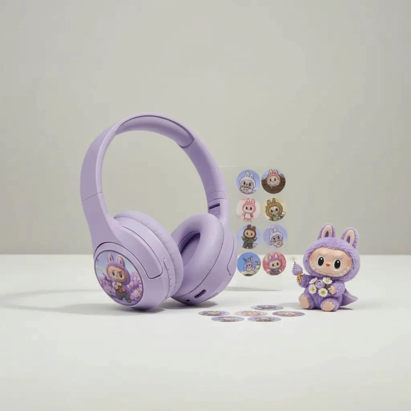 AUDIFONOS BLUETOOTH ON EAR CON DISEÑO COLORIDO - 2