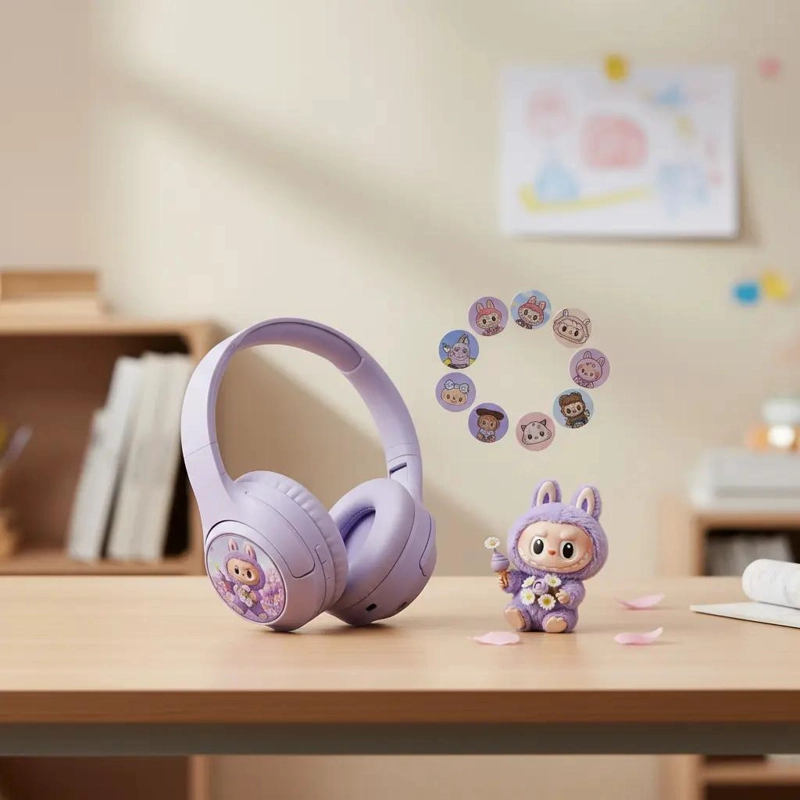 AUDIFONOS BLUETOOTH ON EAR CON DISEÑO COLORIDO - 3