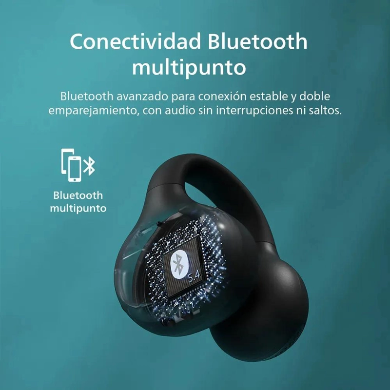 AUDIFONOS BLUETOOTH CLIP TAQ2000 NEGRO - 2