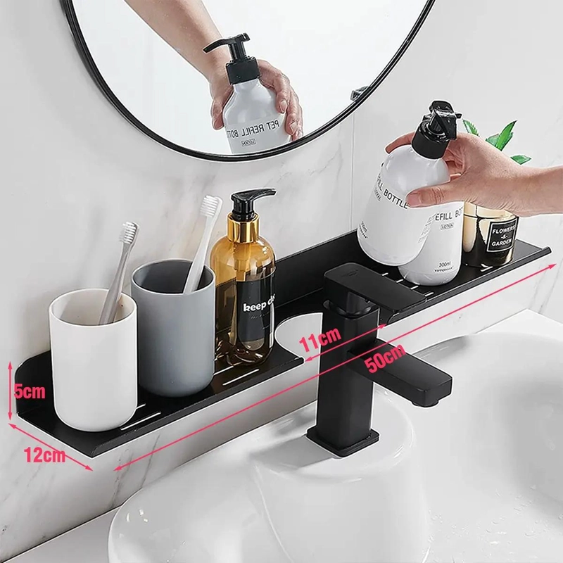 ORGANIZADOR DE DUCHA NEGRO PARA GRIFO 50 CM - 4