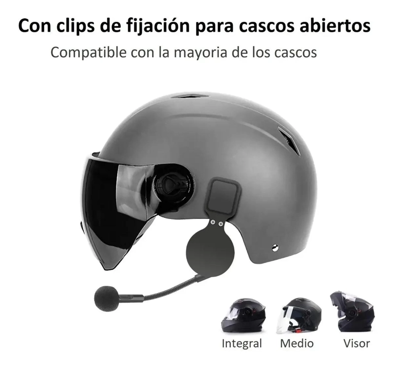 AUDIFONOS BLUETOOTH MANOS LIBRES PARA MOTOCICLISMO M6 - 3