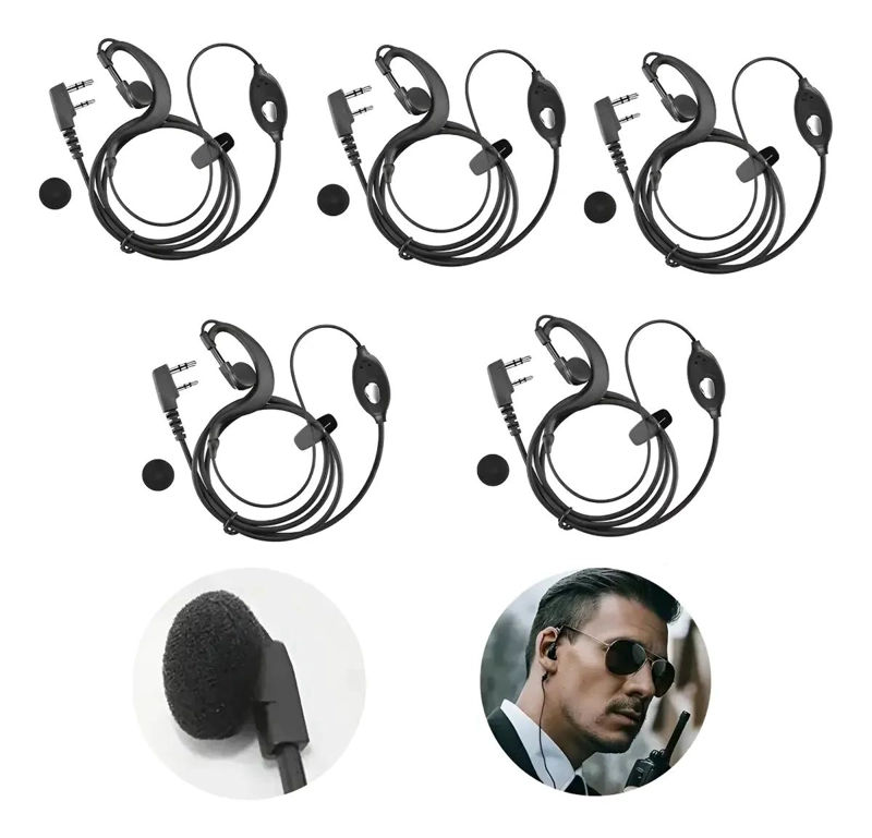 AURICULARES MANOS LIBRES PARA RADIO KENWOOD Y BAOFENG, 5  - 1