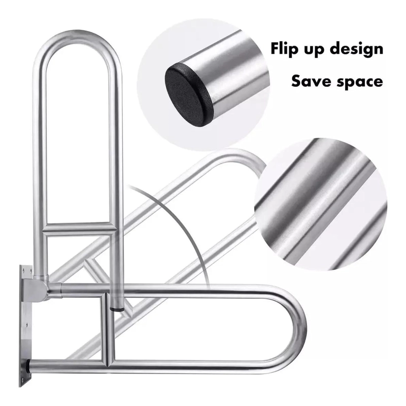 BARANDILLA PLEGABLE DE ACERO INOXIDABLE PARA BAÑO - 3