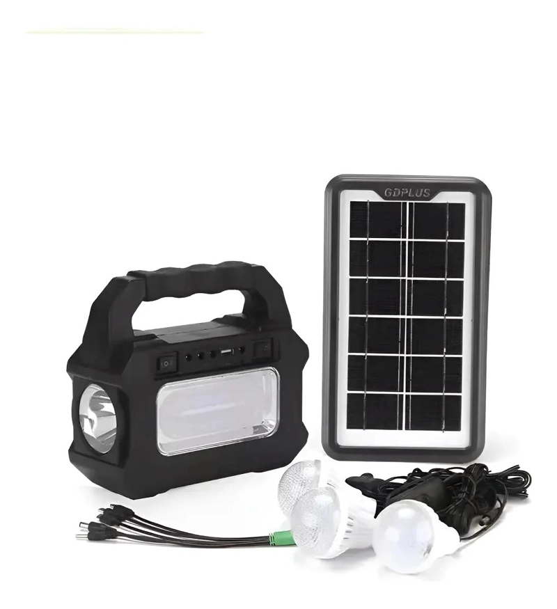 KIT SOLAR DE EMERGENCIA PARA CAMPING CON AMPOLLETAS 220V - 1