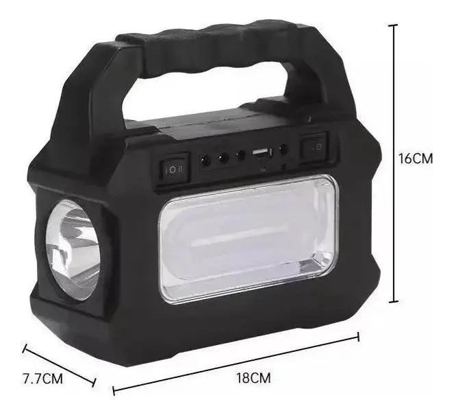 KIT SOLAR DE EMERGENCIA PARA CAMPING CON AMPOLLETAS 220V - 2