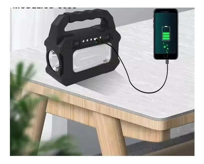 KIT SOLAR DE EMERGENCIA PARA CAMPING CON AMPOLLETAS 220V - 4