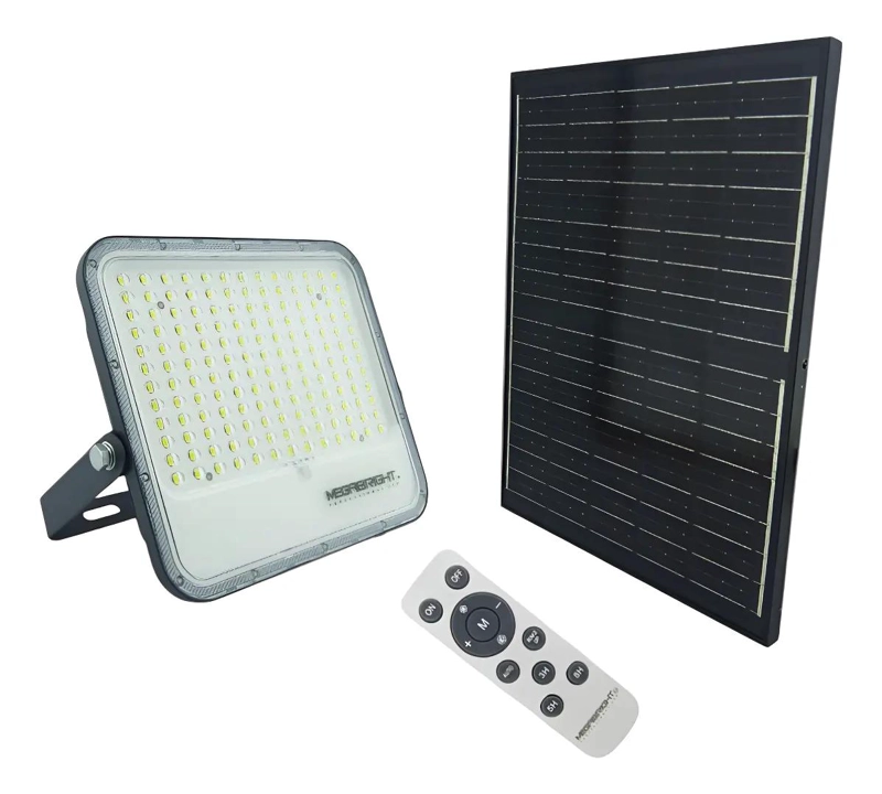 PROYECTOR SOLAR LED 300W CON 156 LEDS Y PANEL SOLAR - 2