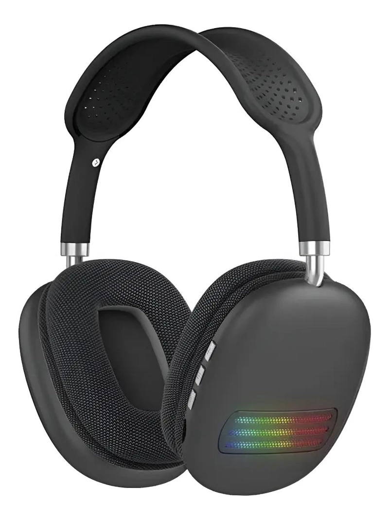 AUDIFONOS OVER-EAR INALAMBRICOS BLUETOOTH CON LUZ LED RGB - 1